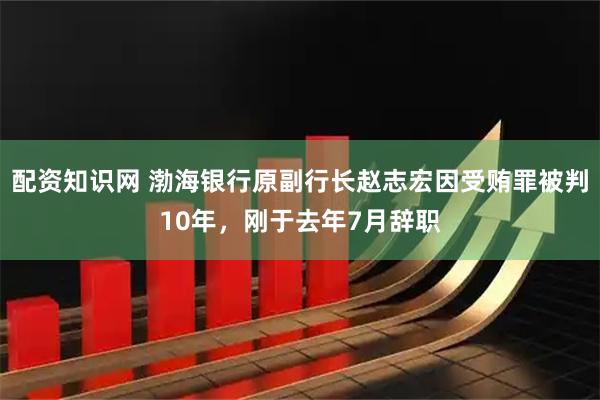 配资知识网 渤海银行原副行长赵志宏因受贿罪被判10年，刚于去年7月辞职