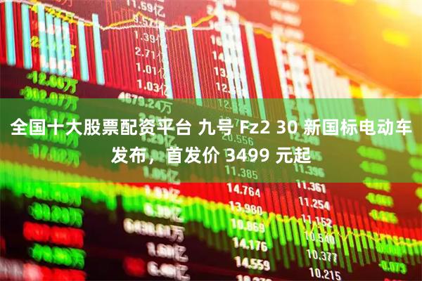 全国十大股票配资平台 九号 Fz2 30 新国标电动车发布，首发价 3499 元起